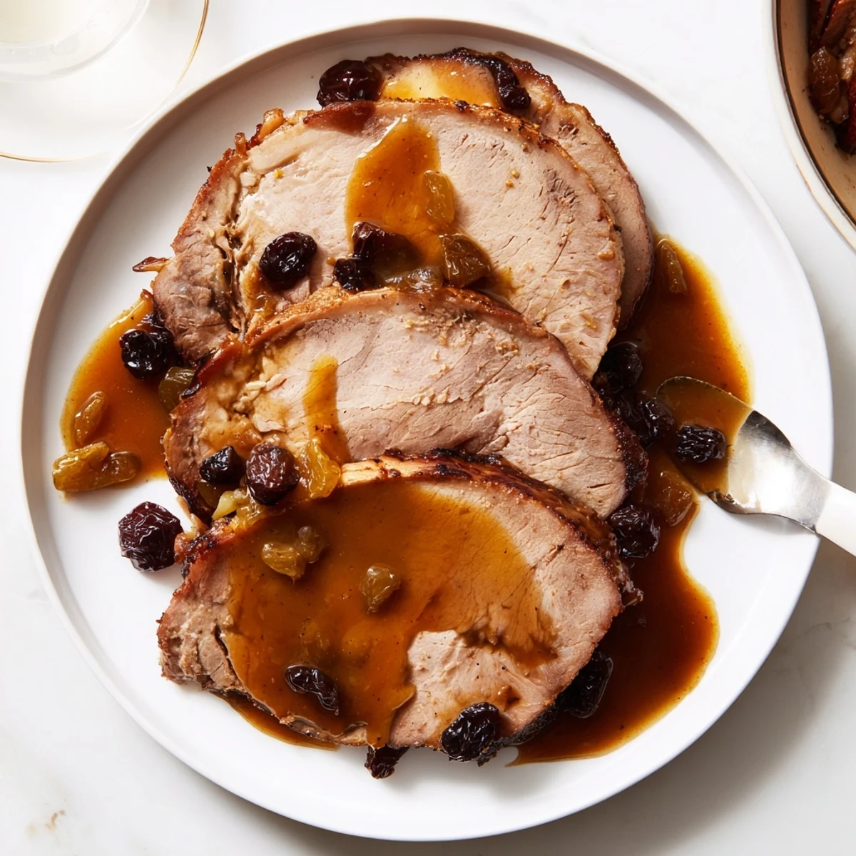 Tender, juicy Sweet and Sour Sauerbraten Hack, served with a rich, glistening gravy and perfectly roasted potatoes.