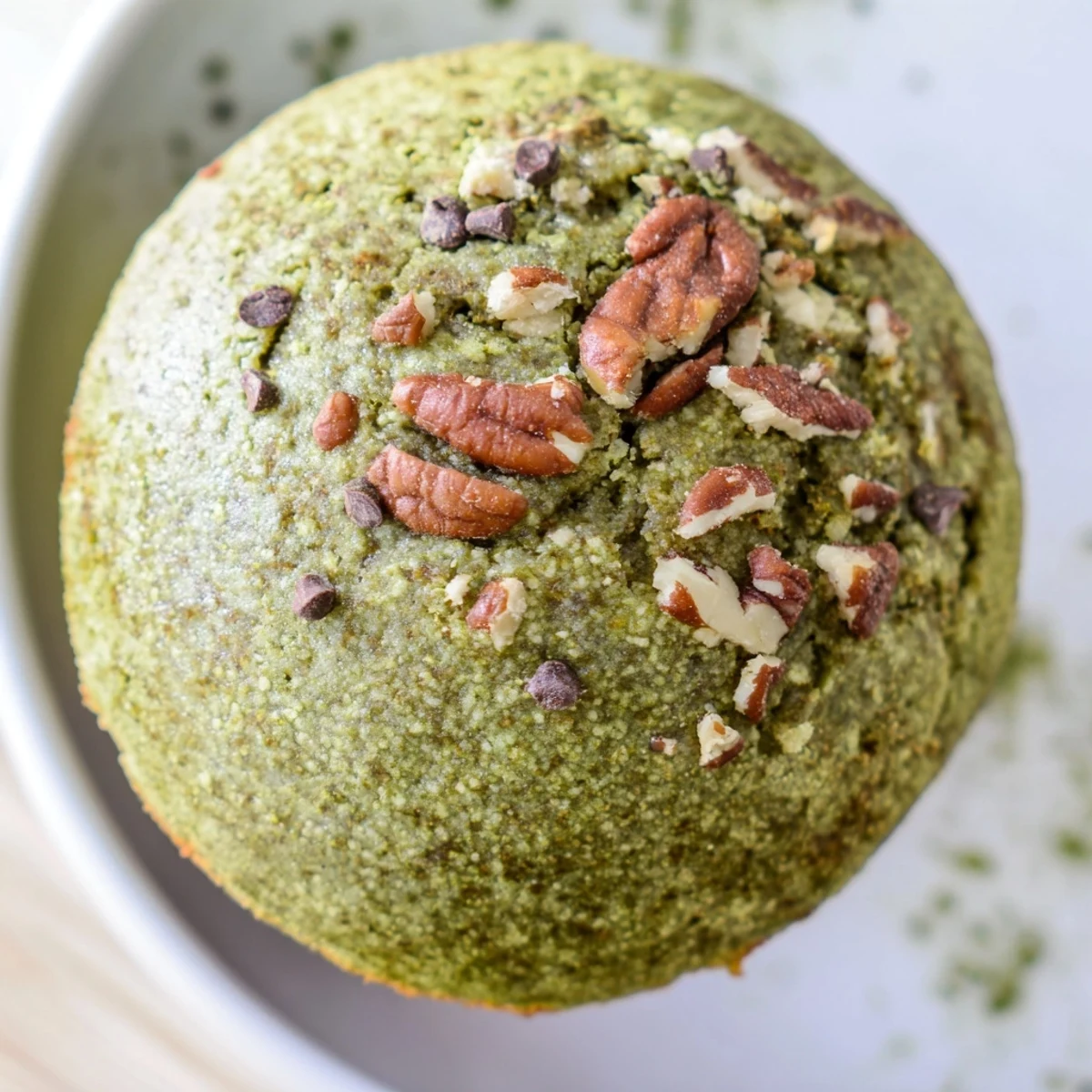 These wholesome Matcha Gingerbread Cookie Dough Protein Bites feature a delightful blend of flavors and textures, ready to eat.