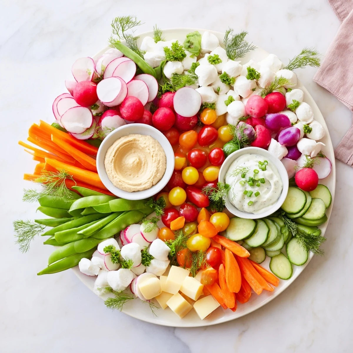 Spring Wreath Appetizer Platter