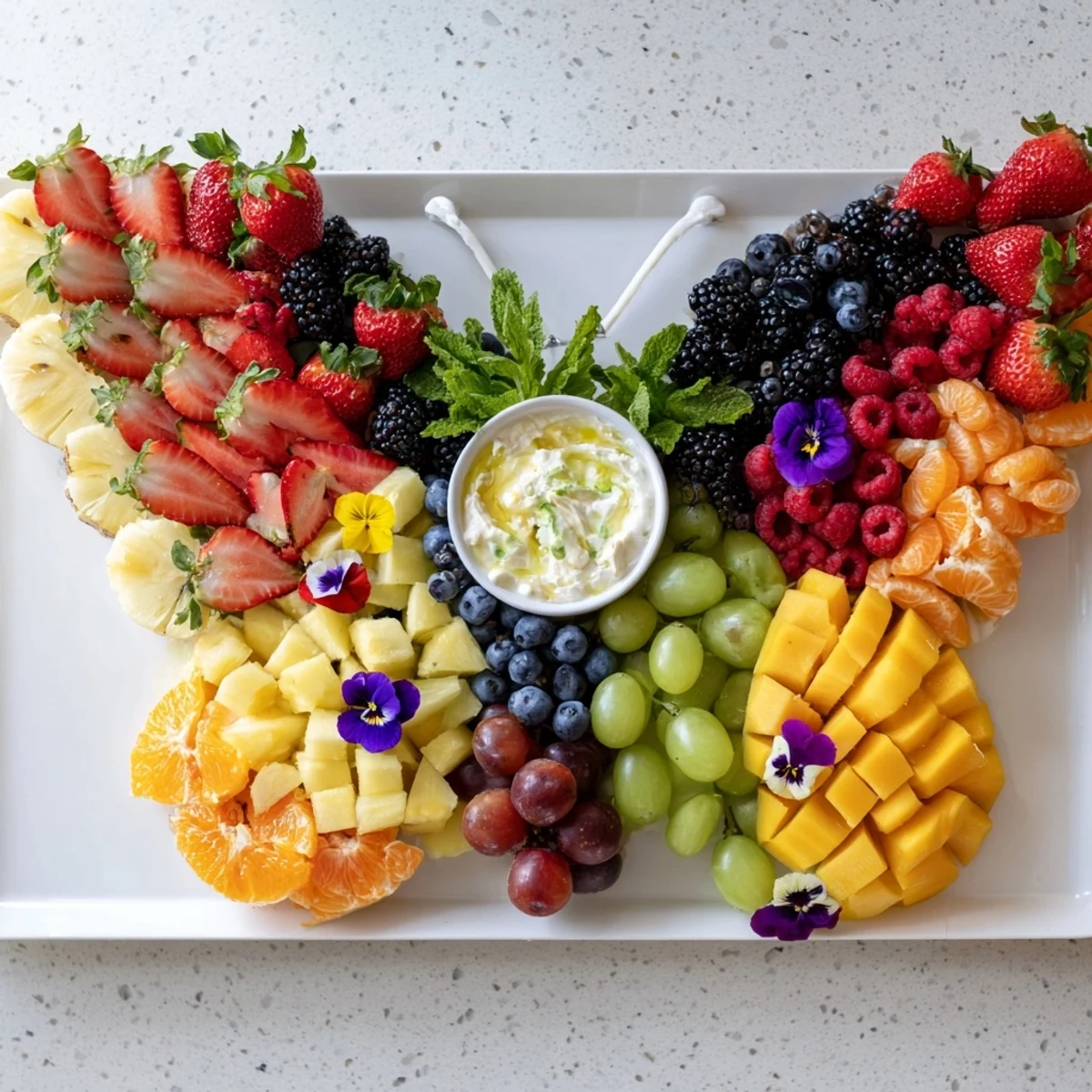 Butterfly Garden Fruit Board