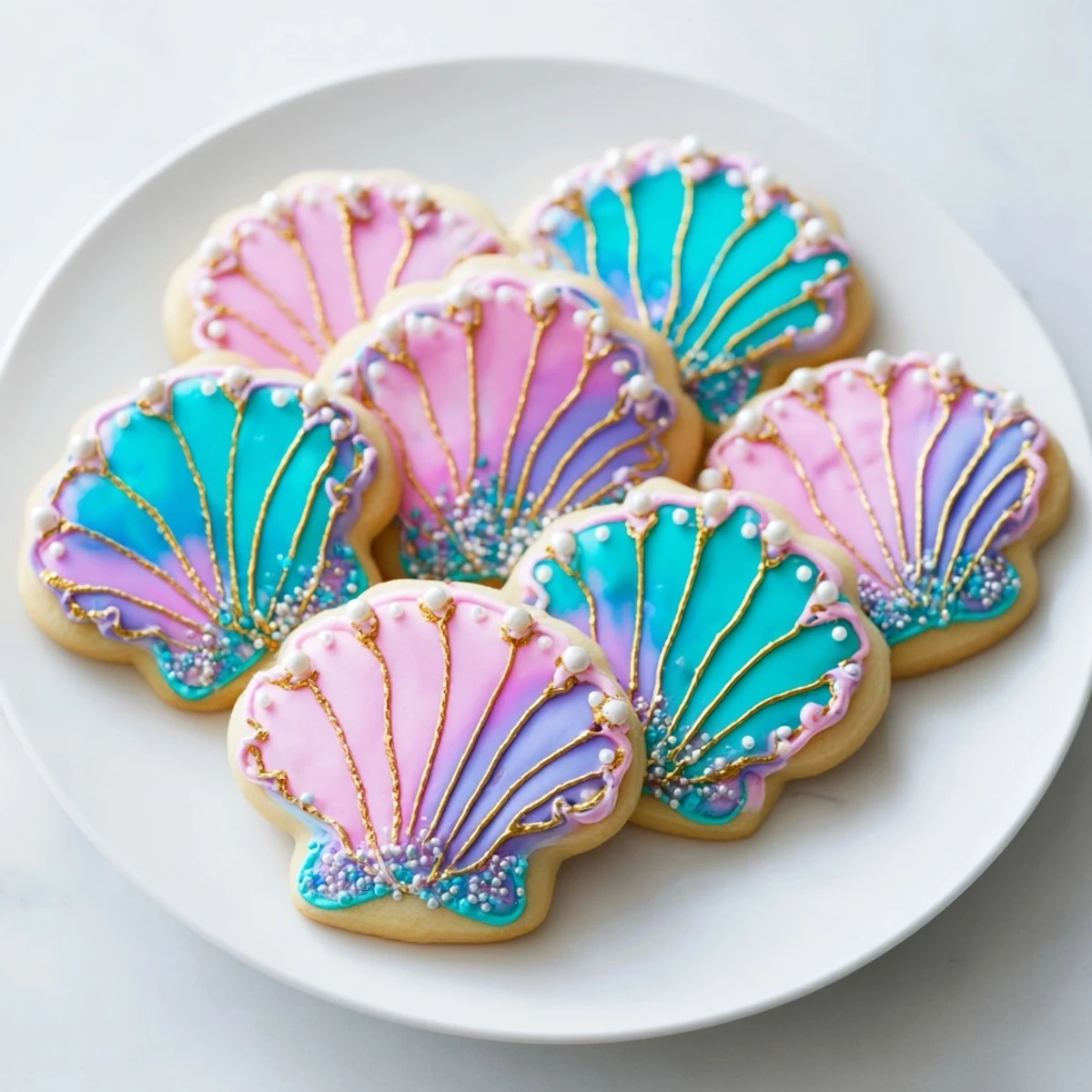 Seashell Sweets Whimsical Cookies