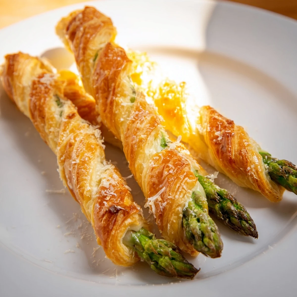 Star Shaped Asparagus Wraps