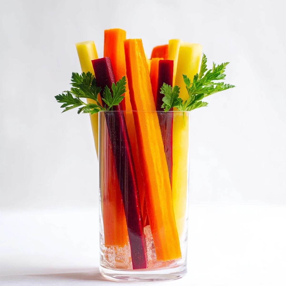 Crisp, colorful Simple Crudités offer a refreshing party snack—rainbow carrot sticks ready to enjoy immediately.