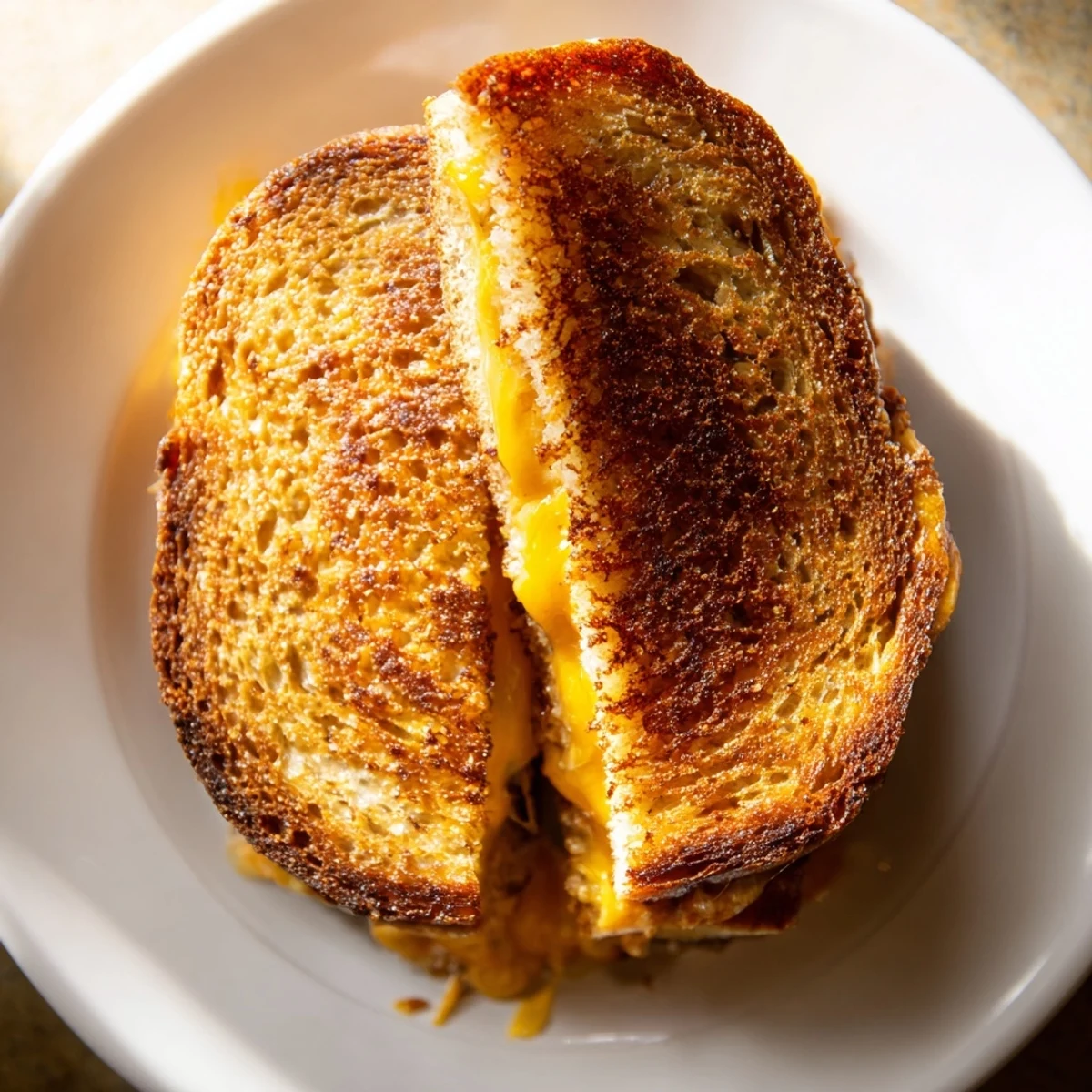 Simple to make, this delicious mayo grilled cheese features gooey cheese inside toasted, golden bread for lunch.