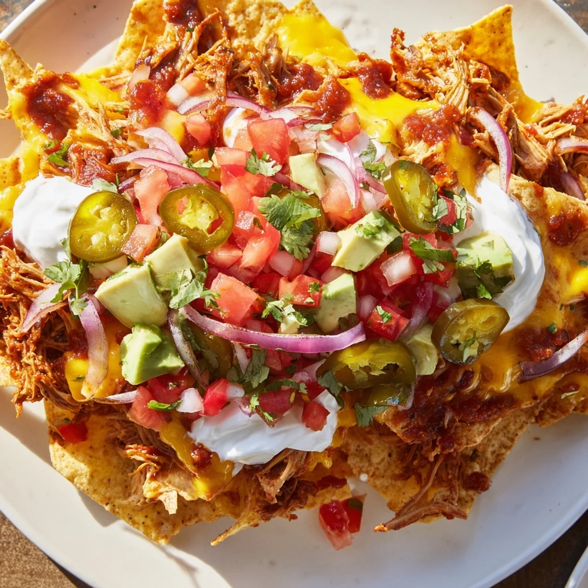 Loaded Nachos Pulled Pork