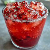 Sweet strawberries meet tart hibiscus in this festive Juneteenth Red Drink.