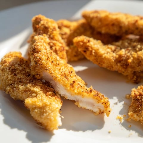 Golden crispy Buttermilk Fried Chicken Tenders, served with creamy dipping sauce for a satisfying meal.
