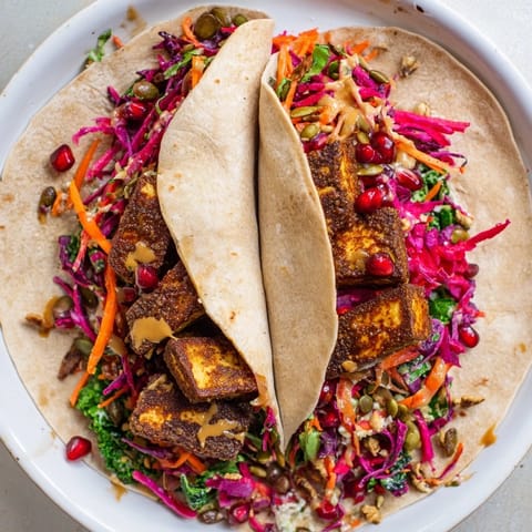 Sweet Chili Tofu Crunch Wrap