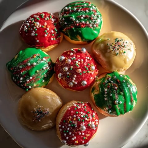 Festive Christmas Ornament Beignets