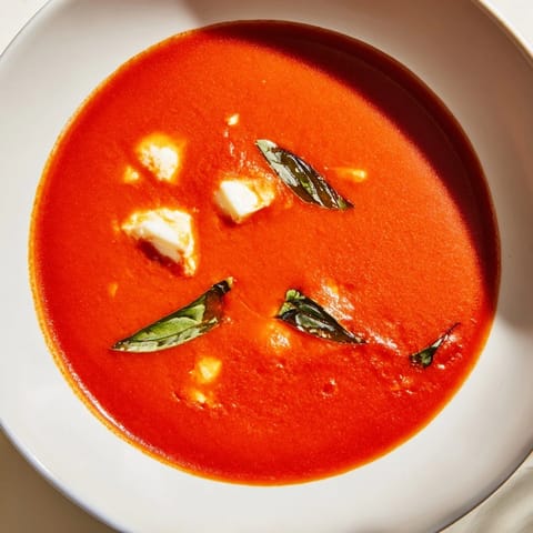Creamy Tomato Mozzarella Soup