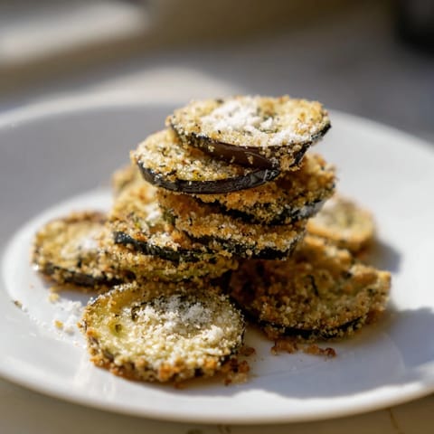 Crispy Eggplant Parmesan Chips