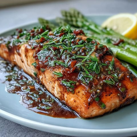 Garlic Butter Salmon Asparagus