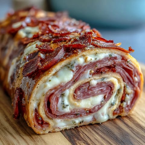 Italian Sub Pinwheel Wraps: colorful spirals of ham, salami, pepperoni, and provolone in soft tortillas.  