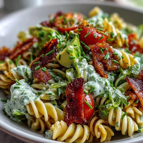 BLT Pasta Avocado Ranch