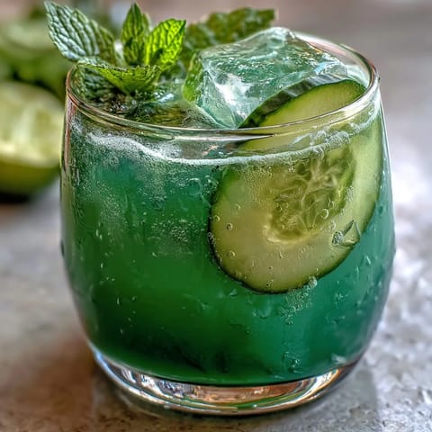 Green Cucumber Mint Agua Fresca