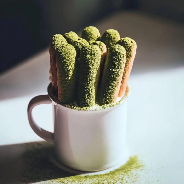 Imagine the Matcha Mascarpone Tiramisu Snow Cups, a perfect creamy, green dessert with a delicate dusting.