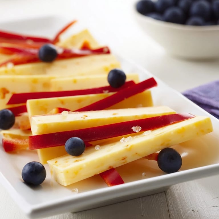 A geometrical masterpiece—the Bauhaus Block, ready to serve, showcases fresh, delicious ingredients and bold colors.