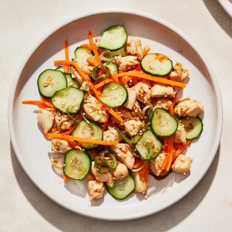 Imagine the convenience: a Deli Container Shaker Chicken Salad with tender chicken and crisp vegetables.