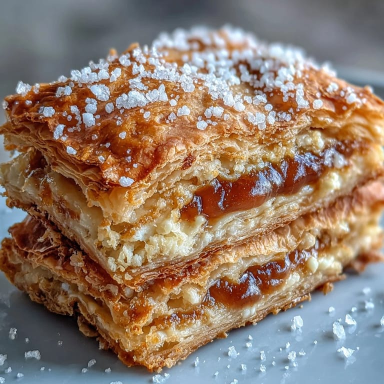 Freshly baked guava and cream cheese pastelitos served warm with a dusting of powdered sugar.