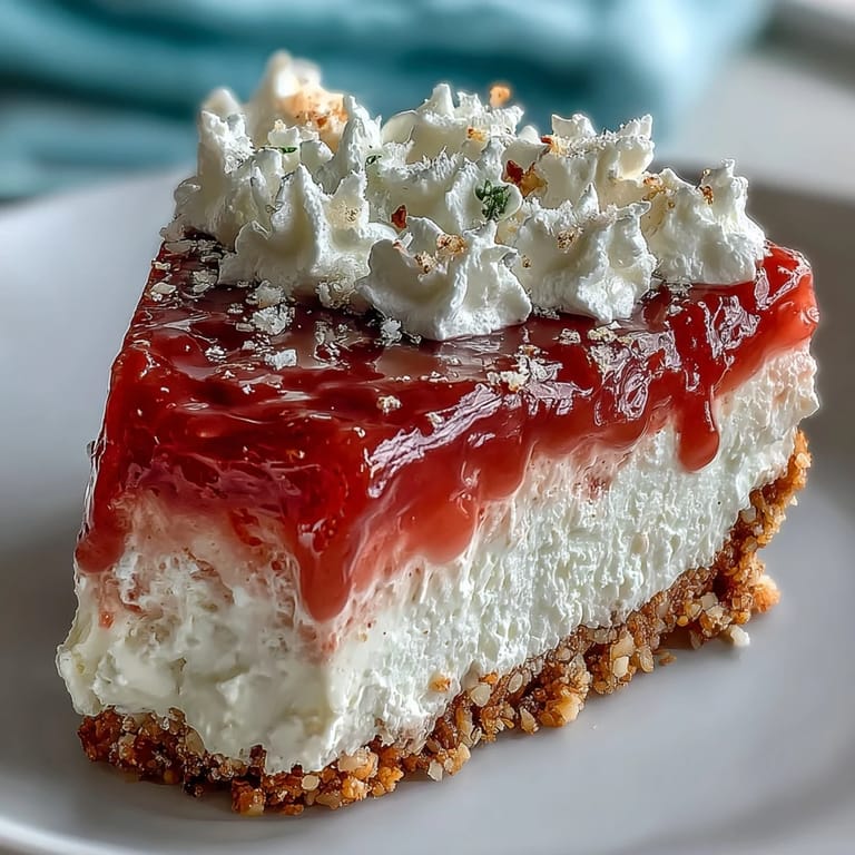 Chilled Guava Cloud Pie served with macadamia nuts and lime zest, perfect for summer dessert.