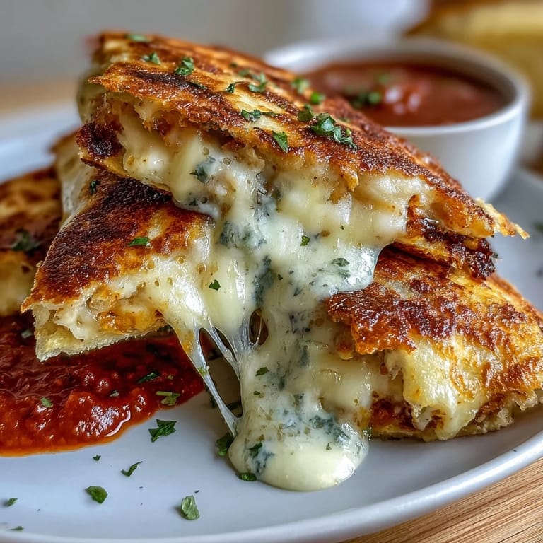 Crispy flour tortilla triangles packed with cheese and bell peppers, paired with zesty homemade salsa—perfect for quick lunches or snacks.