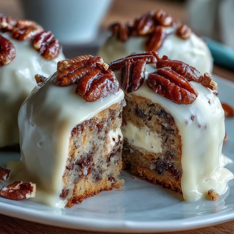 Delightful Carrot Cake Truffles with Cream Cheese Coating: spiced carrot cake truffles enrobed in creamy, tangy cream cheese for a perfect spring dessert.