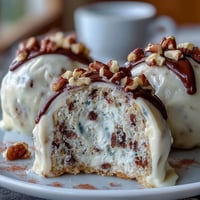 Carrot Cake Truffles with Cream Cheese Coating: bite-sized treats with spiced carrot cake centers and a smooth, tangy cream cheese shell.