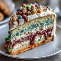 Vibrant Cinco de Mayo piñata cake with rainbow layers and candy surprise inside, perfect for festive celebrations.